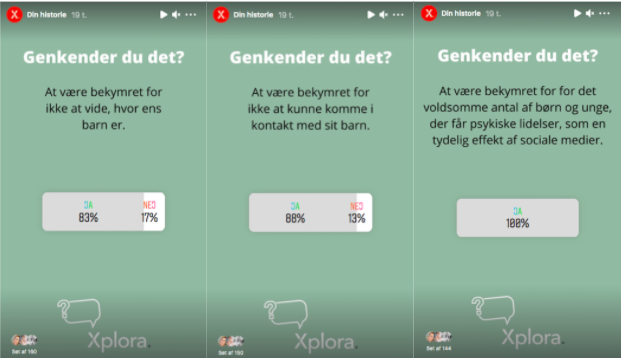 Bekymret forælder Instastory