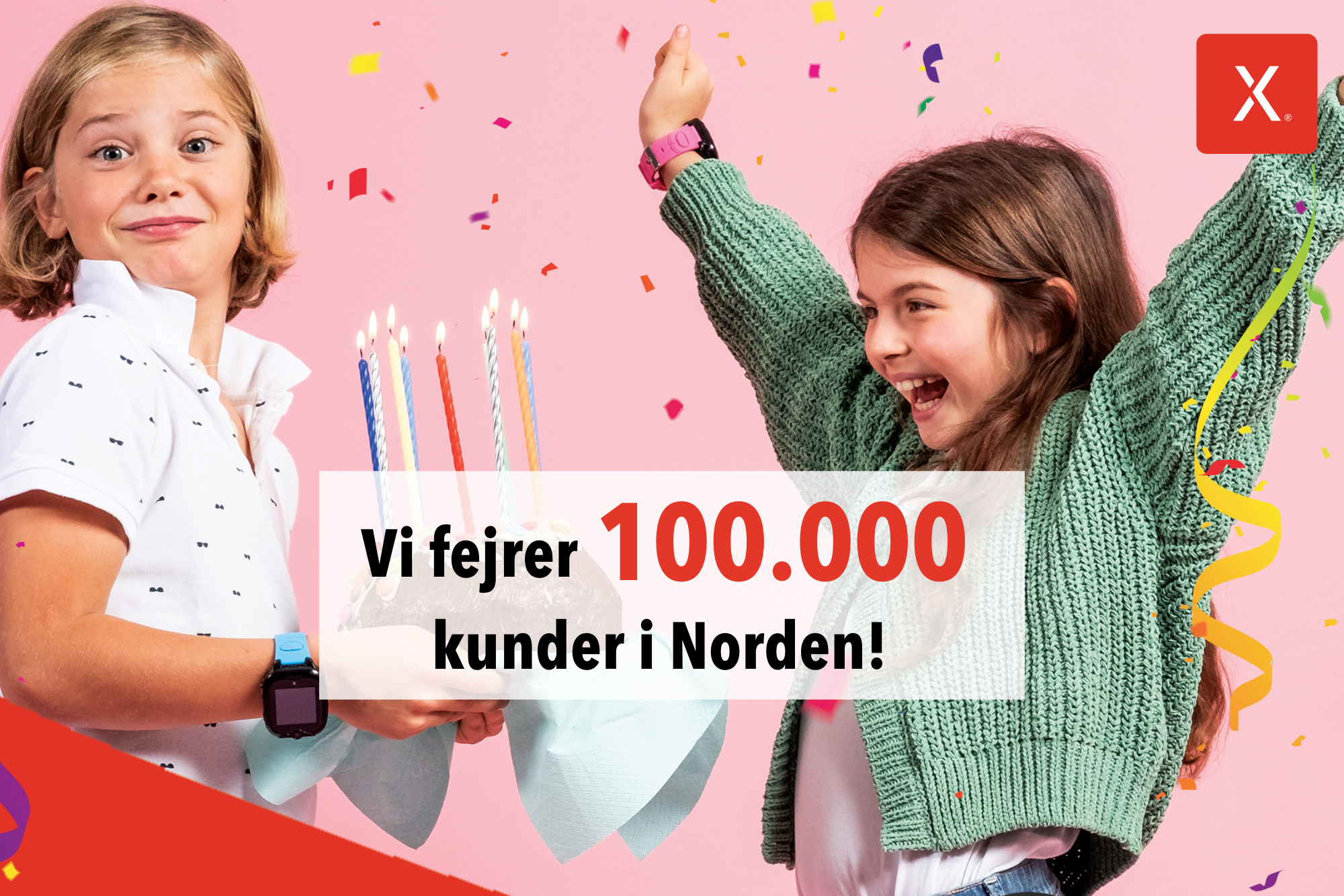 Vi fejrer 100.000 kunder i Xplora Norden!