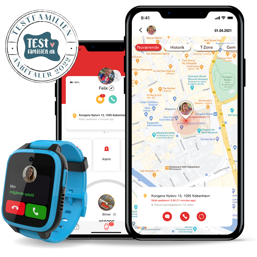 XGO3 smartwatc med GPS anbefalet af testfamilien