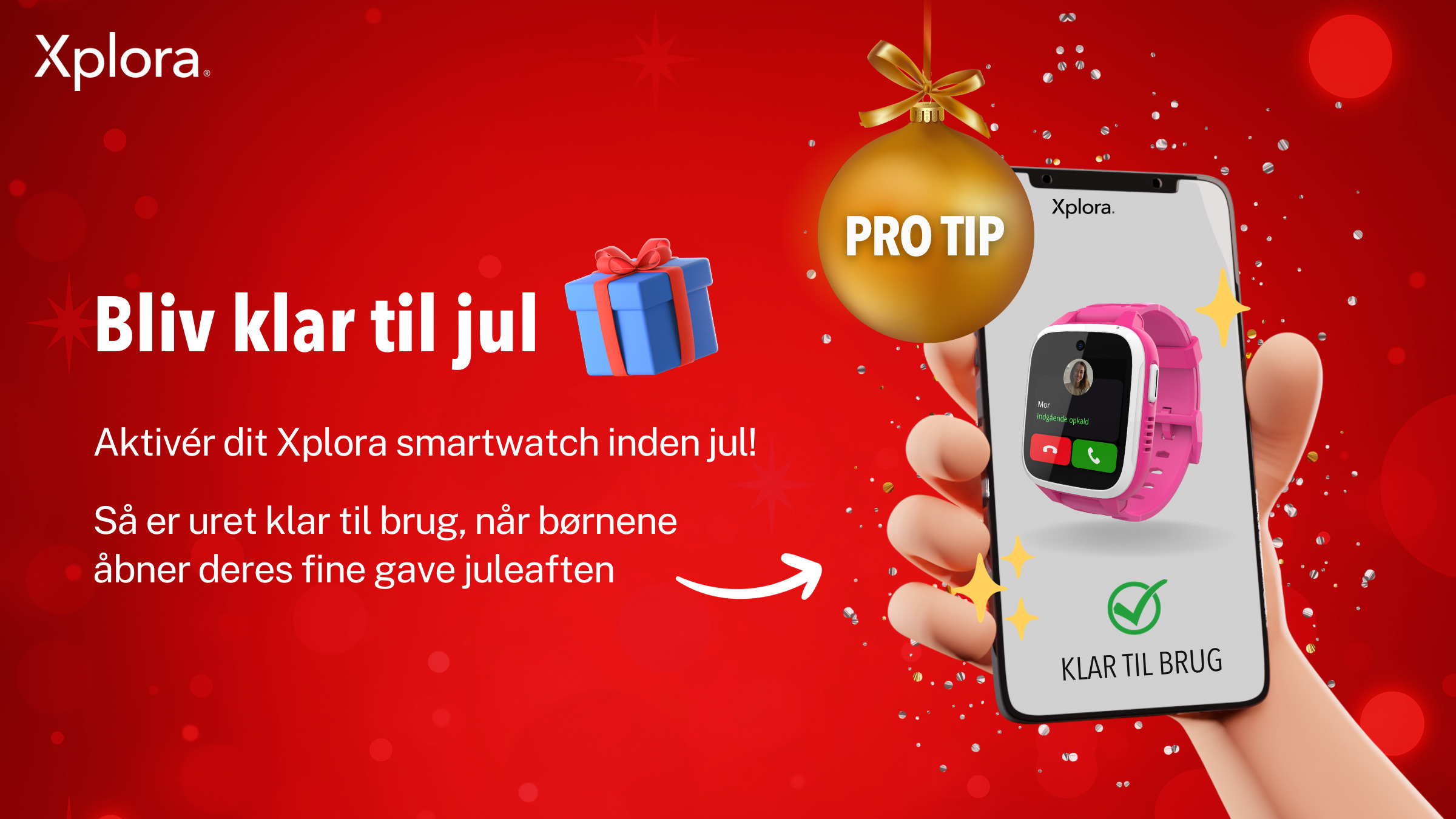 Xplora - Aktivér dit Xplora smartwatch inden jul