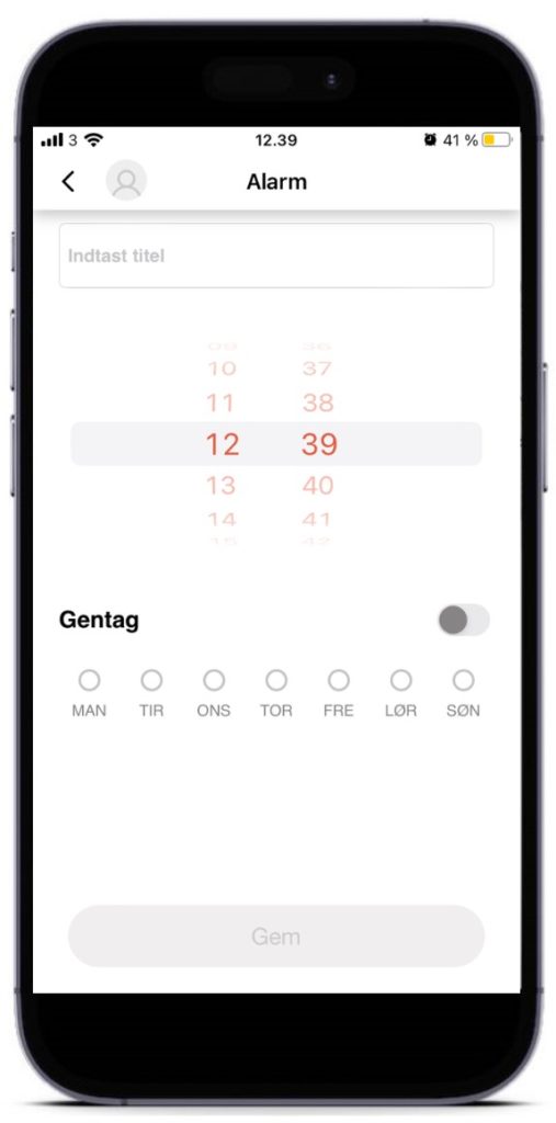 Tom ny alarm Xplora ur